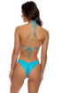 Luli Fama Bella Seamless Wavy Ruched Back Brazilian Tie Side Bottom